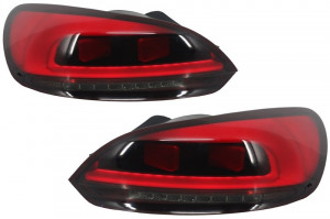 Stopuri LED Light Bar compatibil cu VW Scirocco III 2008-2014 Rosu Fumuriu