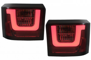 Stopuri LED Light Bar compatibil cu VW T4 Transporter Caravelle Multivan 1990-2003 Rosu Fumuriu