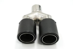 Toba Ornament Evacuare Fibra Carbon Mat Orificiu de admisie 5.8 cm Partea Stanga - Img 3