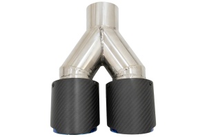 Toba Ornament Sistem de evacuare Carbon Fiber Mat Finisaj Albastru Editie Limitata 6.3cm - Img 2