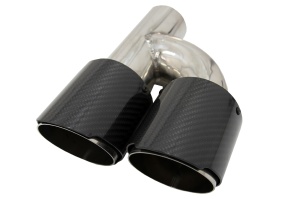 Tobe Ornamente Sistem de evacuare Carbon Fiber Finisaj Lucios 6.3cm - Img 4