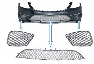Ansamblu de Grile Bara Fata compatibil cu Mercedes S-Class W222 2013-2017 S63 Design Crome