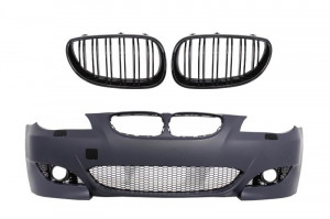 Bara Fata compatibil cu BMW Seria 5 E60 2003-2010 M5 Look cu Grile Centrale si proiectoare - Img 2