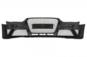 Bara Fata cu Difuzor Bara Spate si Ornamente Evacuare compatibil cu Audi A4 B8 Facelift 2012-2015 Sedan Avant RS4 Design - Img 3