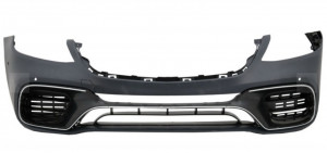 Bara Fata cu Grila Cemtrala Crom compatibil cu MERCEDES S-Class W222 Facelift 2014-2017 S63 Design - Img 2
