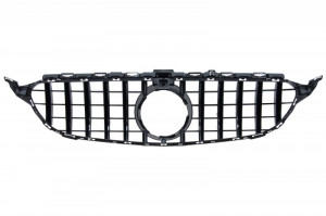Bara Fata cu Grila Negru compatibil cu Mercedes C-Class W205 2014-2018 C63 Design - Img 4