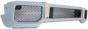 Bara Fata cu Prelungiri Aripi Extensii si Grila Centrala compatibil cu MERCEDES Benz G-Class W463 1990-2014 G65 Design - Img 2