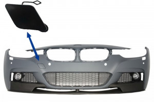 Capac Carlig Remorcare Bara Fata compatibil cu BMW Seria 3 F30 F31 Sedan Touring 2011-> M-tech M Performance Design
