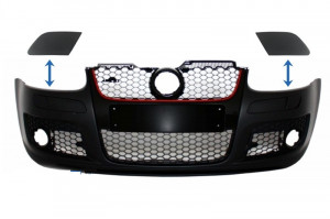 Capace Spalatoare Faruri Bara fata compatibil cu VW Golf V 5 2003-2007 GTI Look