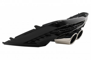 Difuzor Bara Spate compatibil cu Audi A5 F5 Facelift S-Line 2020-> Negru Lucios - Img 4