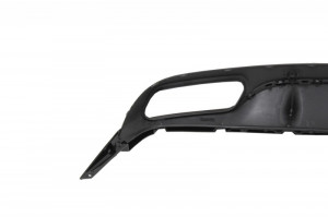 Difuzor Bara Spate compatibil cu Mercedes C-Class C205 A205 Coupe Cabriolet 2014-2019 C63 Edition 1 Design Negru Lucios - Img 5