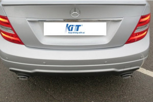 Difuzor Bara Spate compatibil cu MERCEDES C-Class W204 2011-2014 C350 Style Sport Line - Img 8