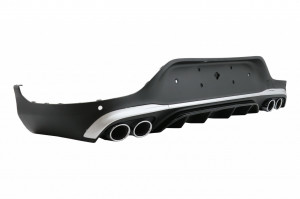 Difuzor Bara Spate compatibil cu Mercedes GLC X253 SUV 2020-> GLC43 Ornamente Tobe Crom - Img 5