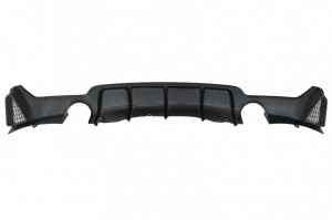 Difuzor Bara Spate Cu Evacuare Dubla compatibil cu BMW Seria 4 F32 F33 F36 2013-2019 Negru - Img 2