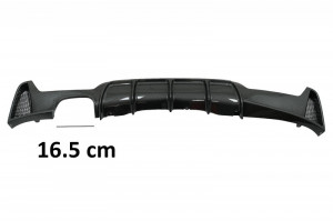 Difuzor Bara Spate Cu O Singura Evacuare compatibil cu BMW 4 Series F32 F33 F36 2013-2019 Coupe Cabrio M Performance Design Carbon Film Coating - Img 3