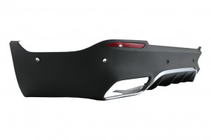 Difuzor Bara Spate cu Oranamente Tobe Crom compatibil cu Mercedes GLC X253 SUV 2015-2019 pentru Versiunea Standard - Img 4