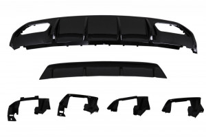 Difuzor Bara Spate cu Ornamente de evacuare si Eleron Portbagaj compatibil cu MERCEDES W176 A-Class 2012-2018 A45 Facelift Design - Img 8
