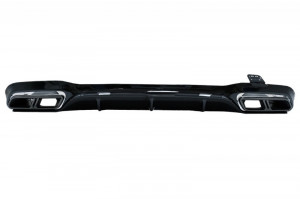 Difuzor Bara Spate cu Ornamente Evacuare compatibil cu Mercedes E-Class W213 2016-> E63s Design Negru