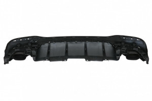 Difuzor Bara Spate cu Ornamente Evacuare compatibil cu Mercedes GLE W166 SUV Sport Line 2015-2018 Night Package - Img 4