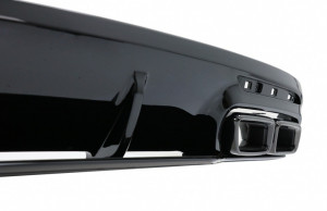 Difuzor Bara Spate cu Ornamente evacuare Negre compatibil cu Mercedes S-Class C217 Coupe 2014-2020 S63 Facelift Desing - Img 8