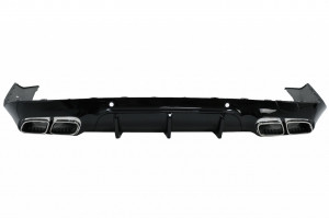 Difuzor Bara Spate cu Ornamente toba compatibil cu Mercedes CLS-Class C257 Sport Line 2018-> CLS63 Design - Img 2