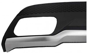 Difuzor Bara Spate cu Ornamente toba si Stickere Gri compatibil cu MERCEDES W176 A-Class 2012-2018 A-Design - Img 3