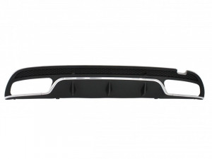 Difuzor Bara Spate cu Ornamente tobe compatibil cu Mercedes C-Class W205 S205 2014-2020 C63 Design doar pentru Sport Package - Img 2