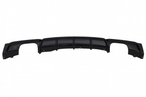 Difuzor Bara Spate Evacuare Dubla Negru Lucios cu Ornamente Evacuare Duble compatibil cu BMW Seria 3 F30 F31 2011-> M Performance M3 Design - Img 2