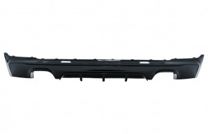 Difuzor Bara Spate Evacuare Dubla Negru Lucios cu Tobe Ornamente compatibil cu BMW Seria 2 F22, F23 2013-> M Performance Design - Img 2