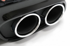 Difuzor Bara Spate Evacuare Dubla si Tobe Ornament compatibil cu Mercedes C-Class C205 A205 Coupe Cabriolet 2014-2019 C43 Design - Img 2