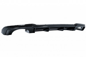 Difuzor Bara Spate Negru Lucios compatibil cu Audi A3 8V Facelift (2016-2019) Sedan Cabrio RS3 Design doar pentru bara S-Line - Img 2