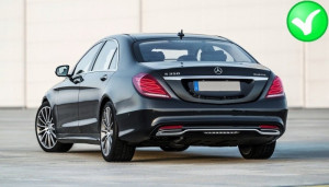 Difuzor Bara Spate si Ornamente Evacuare compatibil cu Mercedes Clasa S W222 Sport Line 2013-2017 S65 Design - Img 4