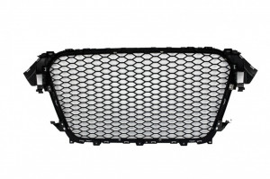 Difuzor Bara Spate si Ornamente Evacuare Grila Centrala compatibil cu AUDI A4 B8 Facelift 2012-2015 Sedan Limo Avant RS4 Design - Img 5
