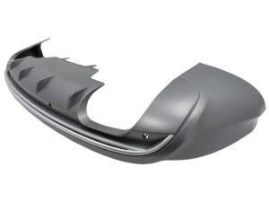 Difuzor Bara Spate si Sistem de evacuare cu Tips-uri compatibil cu Audi Q5 8R 2009-2016 Gri Platinat Crom - Img 4