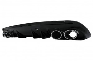 Difuzor cu ornamente evacuare si Eleron Portbagaj compatibil cu Mercedes C-Class W205 S205 AMG Sport Line 2014-2020 C43 Design - Img 3