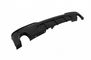 Difuzor de aer cu evacuare dubla compatibil cu BMW F10 F11 Seria 5 Non-LCI LCI 2011-2017 M-Technik Design Negru Lucios - Img 3