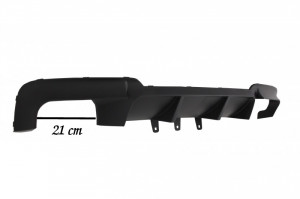 Difuzor de aer cu evacuare dubla compatibil cu BMW Seria 5 F10 F11 2011-2017 cu Tobe Ornamente sistemul de evacuare - Img 5