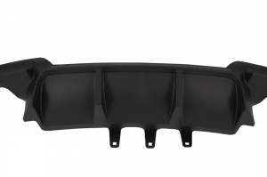 Difuzor de aer cu evacuare dubla Compatibil cu BMW Seria 5 F10 F11 2011-2017 M Design Tobe Ornamente Negru Lucios - Img 4