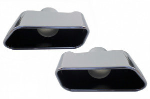 Difuzor de aer cu Evacuare Dubla si Ornamente compatibil cu BMW F10 F11 Seria 5 2011-2017 M-Technik 550i Design - Img 5