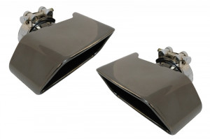 Difuzor de aer cu evacuare dubla si Tobe Ornamente compatibil cu BMW seria 5 F10 F11 Seria 5 2011-2017 M-Performance Design Negru Lucios - Img 6