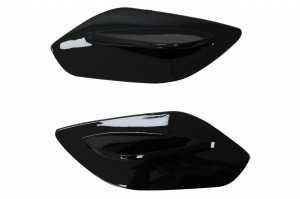 Extensii Laterale Eleron Luneta compatibil cu Mercedes A-Class W176 2012-2018 W177 2018-> GLA SUV X156 2014-2019 H247 2020-> Negru Lucios - Img 2