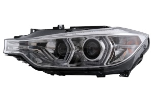 Faruri Angel Eyes LED DRL compatibil cu BMW 3 Series F30 F31 Sedan Touring 2011-2015 Crom - Img 3