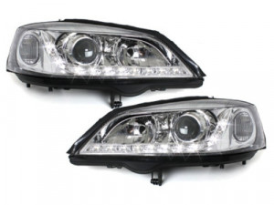 Faruri DAYLIGHT compatibil cu Opel Astra G 1997-2004 Crom - Img 2