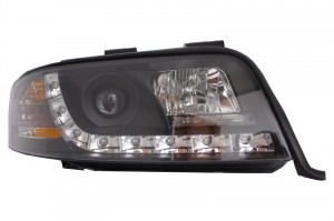 Faruri DAYLINE compatibil cu Audi A6 2001-2004 Negru - Img 3