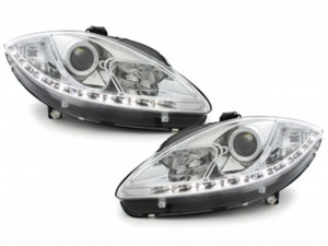 Faruri DAYLINE compatibil cu SEAT Leon 1P 2005-2009 Chrom - Img 4
