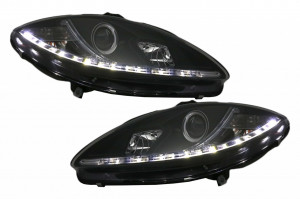 Faruri DAYLINE compatibil cu Seat Leon, Altea, Toledo 1P 2005-2009 Negru