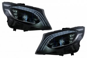 Faruri Full LED compatibil cu Mercedes V-Class W447 2016-2020 Negru