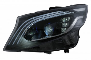 Faruri Full LED compatibil cu Mercedes V-Class W447 2016-2020 Negru - Img 2