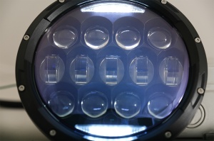 Faruri Full LED CREE Dublu Proiector Halo DRL compatibil cu Jeep Wrangler TJ & JK 1997-2018 - Img 3