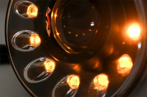 Faruri LED compatibil cu Mercedes G-Class W463 1989-2012 Negru Semnal Dinamic Secvential - Img 4